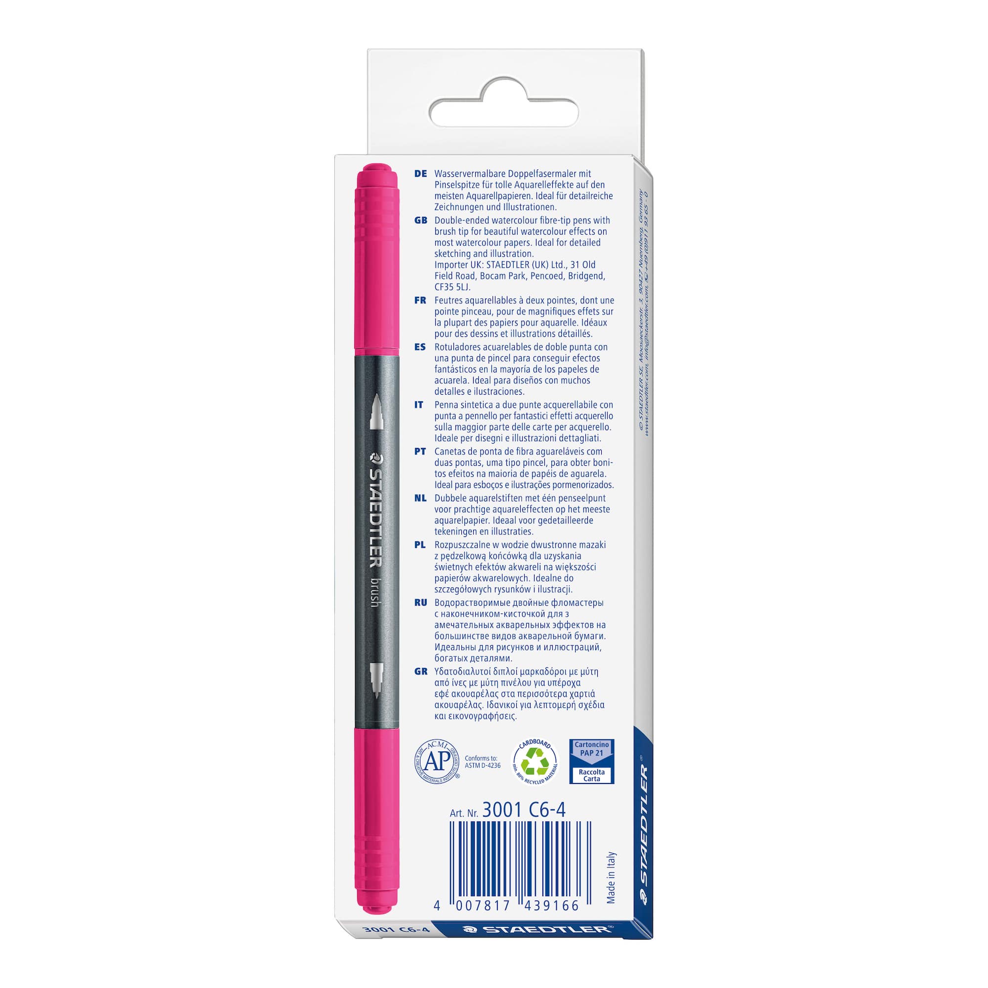 STAEDTLER® South America Double-Ended Watercolour Brush Pens